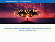 Tablet Screenshot of evangelismconnections.org